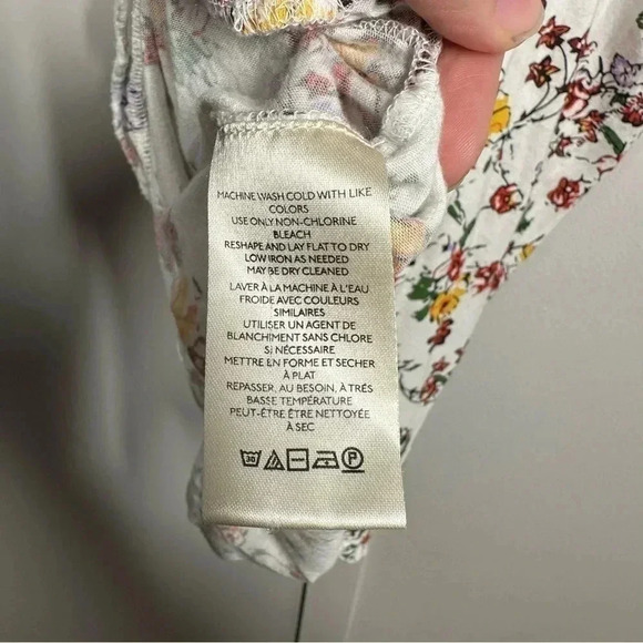 Anthropologie Maeve Floral Short Sleeve Top - Picture 5 of 5